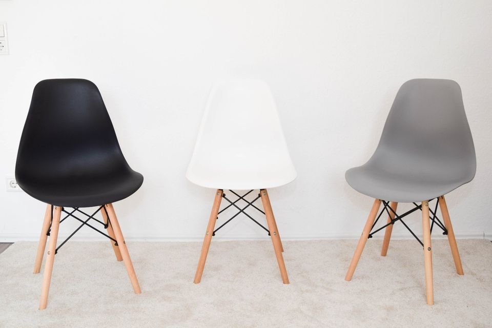 NEUE Designer Esstisch Stühle im 4er,6er Set schwarz weiß grau in Bochum
