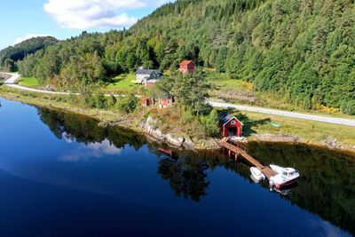 Ferienhaus in Mittel Norwegen direkt am Fjord mit 25PS Motorboot in Oerlinghausen