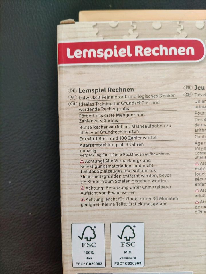 Lernspiel Rechnen aus Holz in Eislingen (Fils)