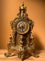 Prunk-Kaminuhr Napoleon III mit Schweizer Uhrwerk Berlin - Wilmersdorf Vorschau
