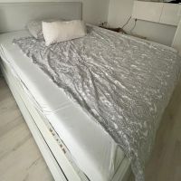 Bett Holz weiß 160x200cm zu verschenken Baden-Württemberg - Heddesheim Vorschau