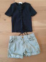 Set Shorts kurze Hose Shirt Gr. 146 XS Bershka H&M Oberteil Friedrichshain-Kreuzberg - Friedrichshain Vorschau