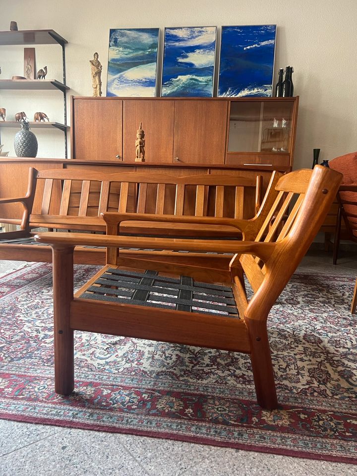 Mid Century Designer Sofa easy chair Teak Danish Design 1960 in Schorndorf