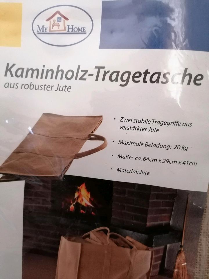 Kaminholz - Tragetasche aus robuster Jute, ovp. in Kaiserslautern