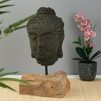 Buddha Kopf, Buddha Statue, Stein Skulptur, Buddha Deko Objekt Hessen - Gießen Vorschau