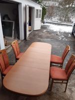 Esszimmertisch mit 4 Stühlen 135 cm erweiterbar auf 295 cm !!! Niedersachsen - Osterode am Harz Vorschau
