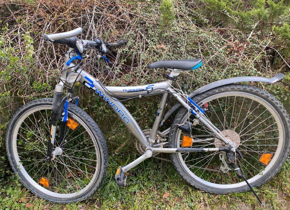 Fahrrad Winora silber 26 Zoll Mountenbike in Ahnatal