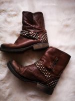 Vintage Leder Boots Stiefel Stiefeletten 39 Nieten Nordrhein-Westfalen - Heinsberg Vorschau