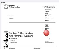 2 Tickets Berliner Philharmoniker 09.05.24 Bayern - Sinzing Vorschau