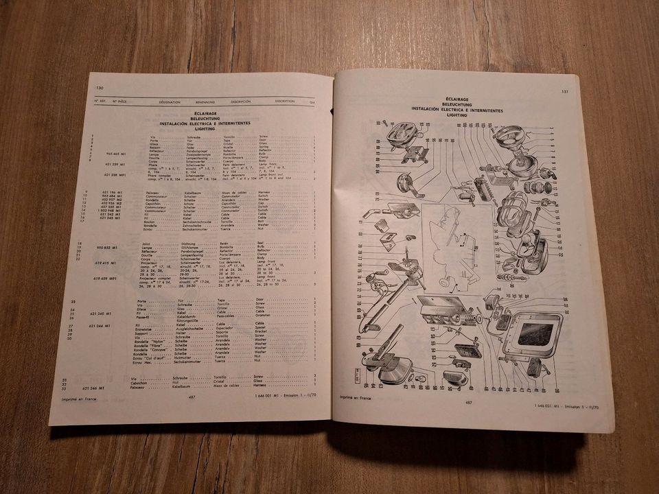 MF 487 Mähdrescher  Ersatzteil -Liste M1 in Marienhafe