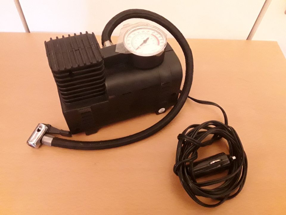 Mini Kompressor Autoreifen Fahrradreifen aufpumpen 12V Volt in