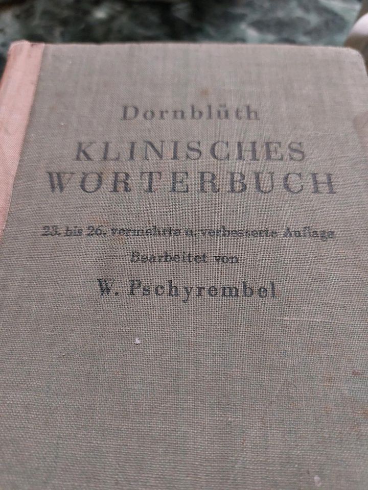 Buch Dornblüth Klininisches Wörterbuch 1936 in Wutha-Farnroda