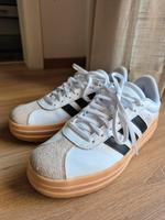 Adidas VL Court Bold weiß schwarz beige original Sneaker 38,5 Bayern - Bischofswiesen Vorschau