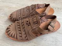 Mista Sandalen Boho Echtleder Größe 37 Taupe Braun Nordrhein-Westfalen - Würselen Vorschau