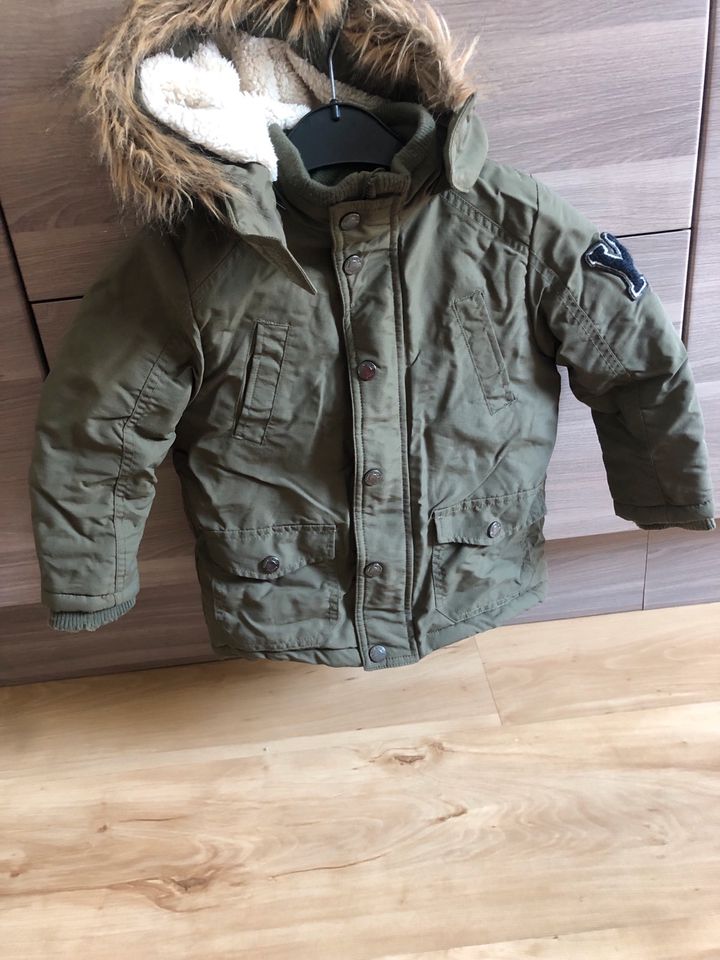 Winterjacke Topolino Gr 98 Khaki Top in Schwarzenbruck