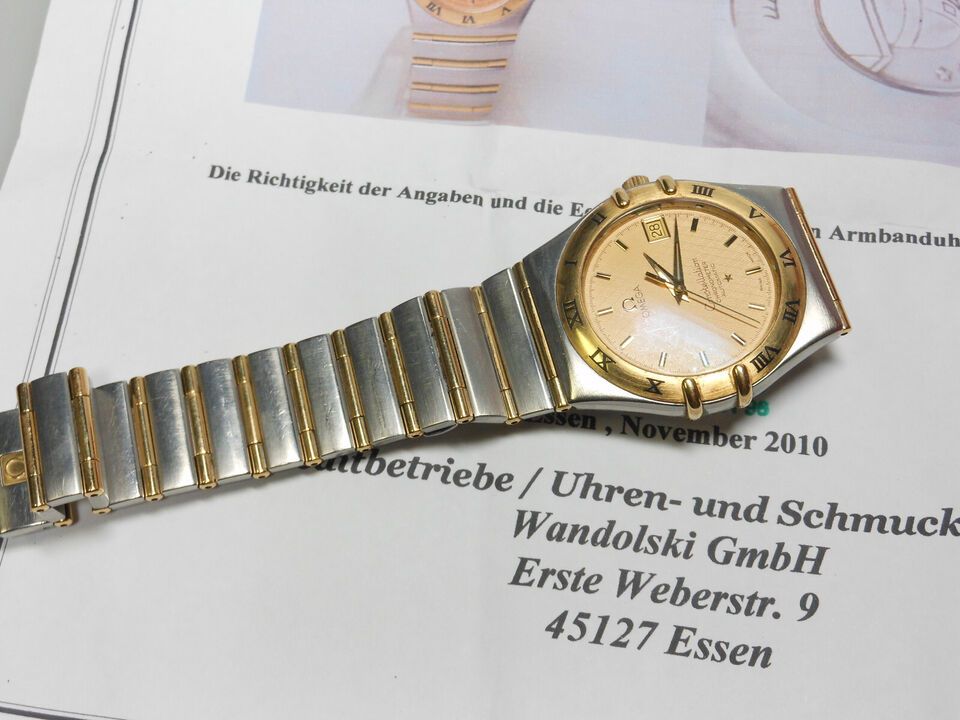 Omega Constellation Automatik 1120 Edelstahl mit 18K Gold Uhr in Bremen