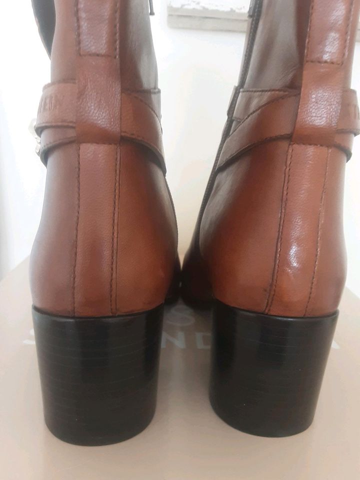 Neu Strandfein Stiefelette  cognac in Alpirsbach