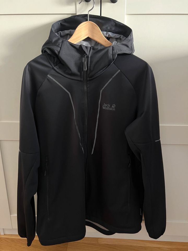 Jack Wolfskin Jacke Softshell Männer Schwarz L Outdoor Wandern in Leipzig