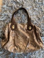 Schicke Damen echtleder Tasche Reptilien Look beige/braun Bayern - Ergolding Vorschau