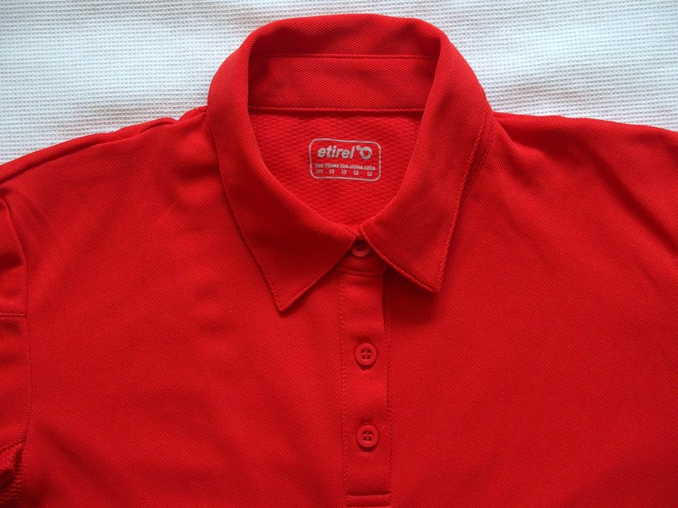 Neu Etirel Poloshirt, Sportshirt rot, Gr. 152 in Köln