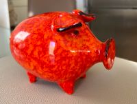 Sparschwein Schwein Keramik orange rot Düsseldorf - Gerresheim Vorschau