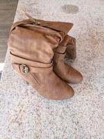 Stiefeletten camelfarben kunstleder Sachsen-Anhalt - Colbitz Vorschau