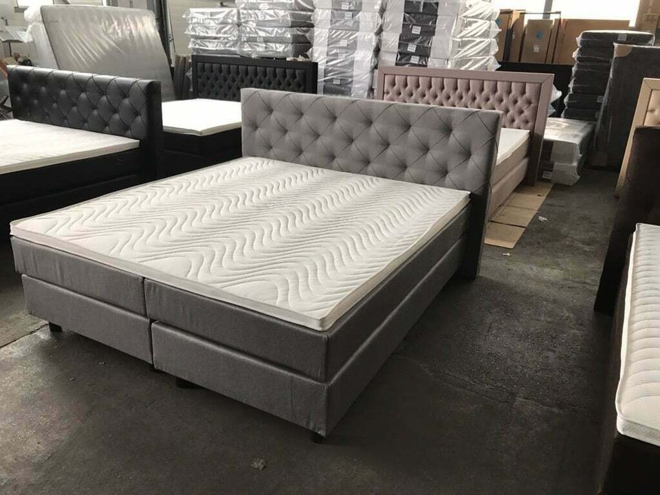 Boxspringbett Stockholm 180x200cm incl. Topper in Hagen