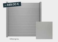 Sichtschutzzaun Aluminium Silbergrau 4 Elemente 180x180cm Bielefeld - Brake Vorschau