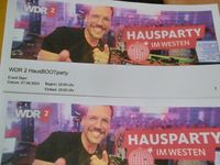 WDR2 Hausbootparty am 27.04.24 in Bonn 2 Tickets abzugeben Bielefeld - Bielefeld (Innenstadt) Vorschau