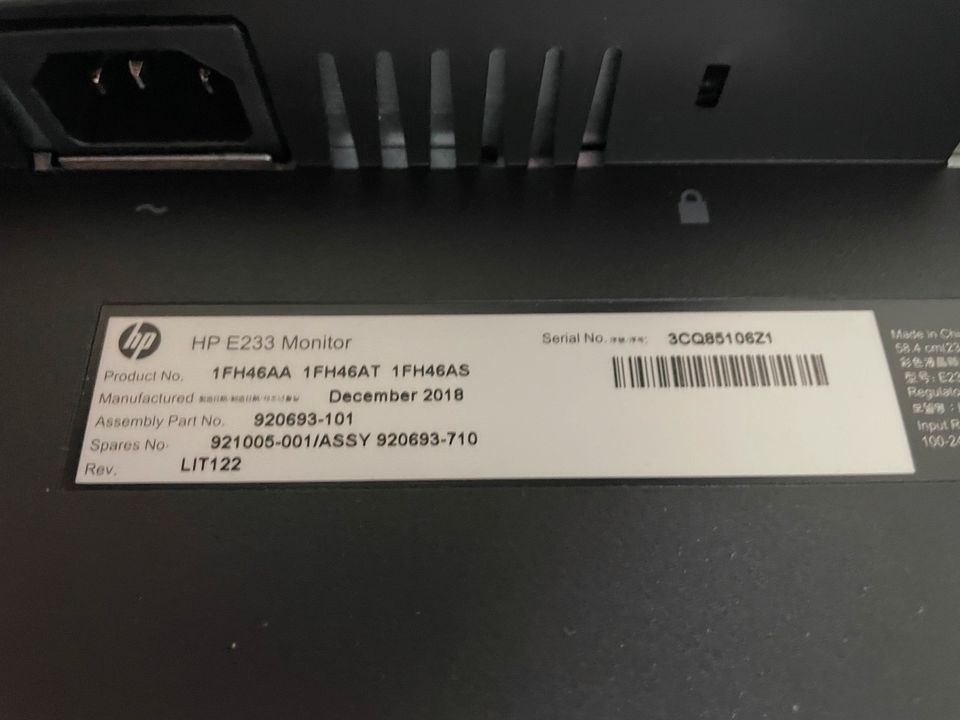 HP E233 Monitor - Full HD - 23 Zoll in Bad Tölz