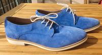 Schnürhalbschuh Leder Schuhe 39 flach blau Anna Field Wildleder Leipzig - Lindenau Vorschau