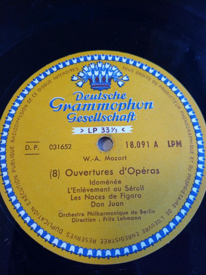 Mozart , Lehmann 1958 , Grammophon Klassik Vinyl in Heusweiler