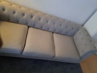 Sofa Set Samtstoff hell grau  3-Sitzer CHESTERFIELD Saarland - Homburg Vorschau