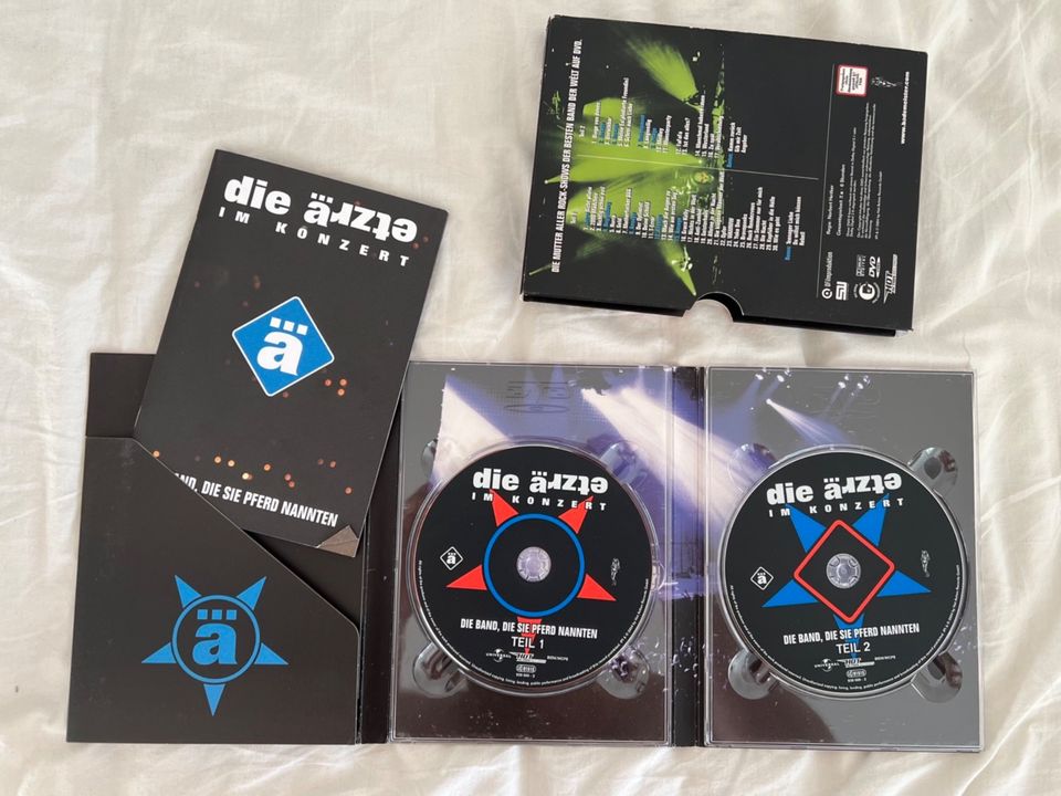 Die Ärzte live 2 DVDs — DIE BAND, DIE SIE PFERD NANNTEN in Heidelberg