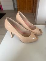 Highheels Peeptoes Pumps von Bata Leder Nude Häfen - Bremerhaven Vorschau