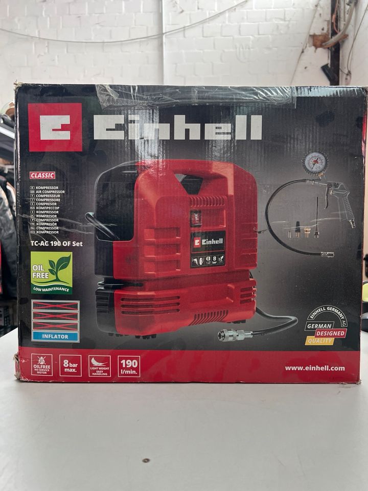 Einhell Kompressor TC-AC 190 OF Set,1100W, max. 8 bar in Hemslingen