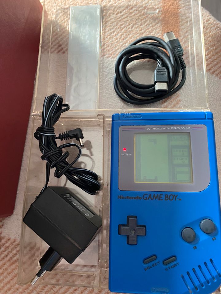 Nintendo GameBoy Classic Konsole blau (Blue Harry) gebr.+Tetris in Herzogenrath