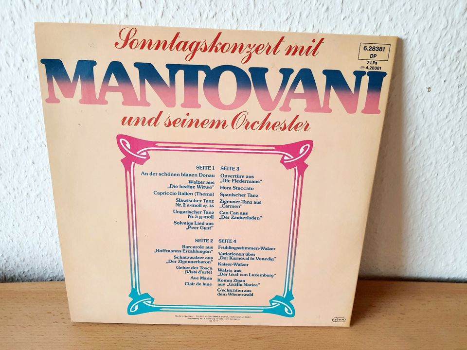 2 Schallplatten „Mantovani“ in Hannover