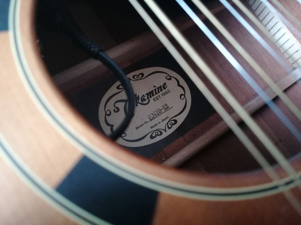 TAKAMINE EN10-12 seltene Akustik Gitarre mit CTP 3 Preamp in Grünhain-Beierfeld 