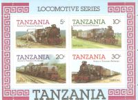 Tansania Block 44** Transport Eisenbahnen - Lokomotiven Züge Loks Nordrhein-Westfalen - Kamen Vorschau
