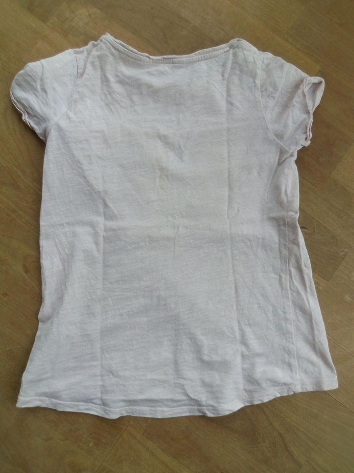 H&M T-Shirt Gr. 134/140 8-10Y Wendepailletten Schmetterling rosa in Plankstadt