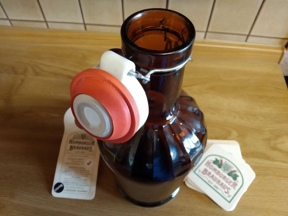 2 Liter Biersiphon Bierflasche Brauhaus Homburg in Waldmohr