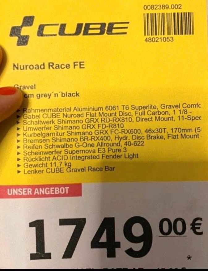 Cube Nuroad RACE FE, Gr.50cm in Rosenheim