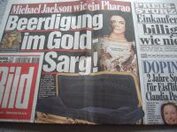 BILD ZEITUNG ☀️ 4 Juli 2009 ☀️ Michael Jackson ☀️ Wie ein Pharao Nordrhein-Westfalen - Bottrop Vorschau