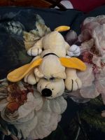 Heunec Hund Wauzi gelb liegend 80er 90er Jahre 24cm Baden-Württemberg - Meersburg Vorschau