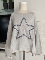 Aniston Damen Oversized Sweatshirt Pailletten Stern grau 38 40 Baden-Württemberg - Hattenhofen Vorschau