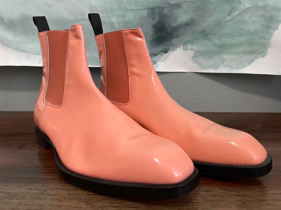 Paul Smith Chelsea Canon Boots Leder pink abricot 8 42  NEU in Köln