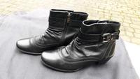 Stiefeletten Gr. 38 schwarz Leder Venturini Sachsen-Anhalt - Osterwieck Vorschau