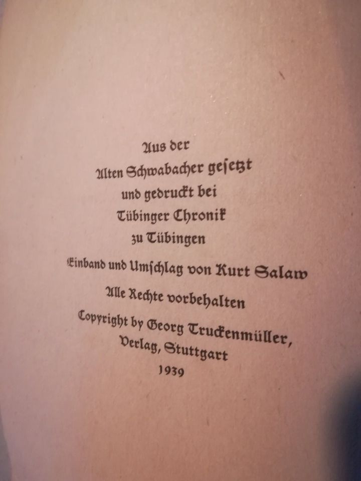 altes Buch 1942 Borius Wichart Roman der Gegenreformation in Kasendorf