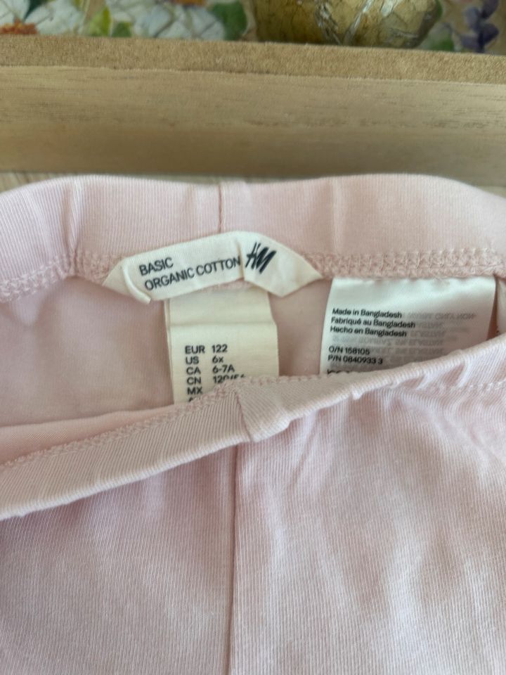 Mädchen Leggins Gr. 122 H&M Capri rosa in Bad Hersfeld